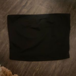 black tube top in size xs from shein